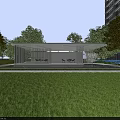 Urban Aerial View Planning With Green Lawn Trees And High Rise Buildings