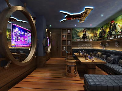 Mediterranean KTV Theme Room 3d model