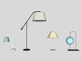 Modern lighting combination lamps 3d model