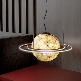 Moon chandelier 3d model