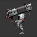 Modern game character mechanical monster machine dinosaur 3d model