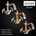 Vintage London Style Faucets With Gold And Silver Classic Design Details