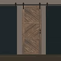 Three Stylish Barn Doors In Blue And Wooden Designs For Home Interior