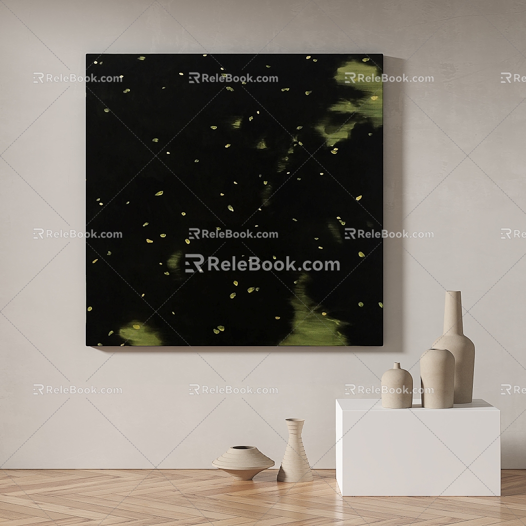 Simple abstract decorative painting 3d model