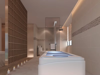 Modern SPA Spa Room Massage Room Spa Room Massage Room 3d model