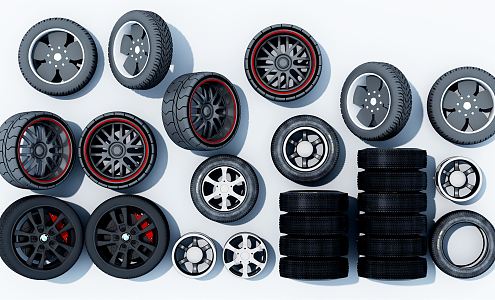 Modern Tires 3d model