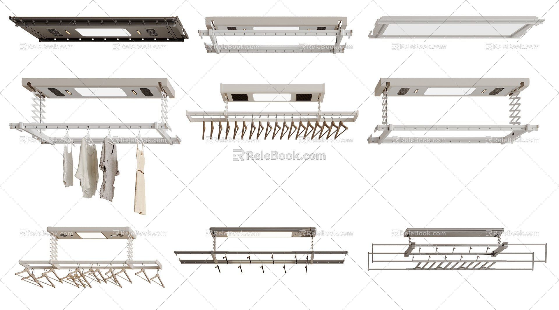 Drying rack Electric drying rack 3d model