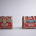 Chinese Style Retro Treasure Box Chinese Style Jewelry Box Retro Jewelry Box Wooden Treasure Box 3d model