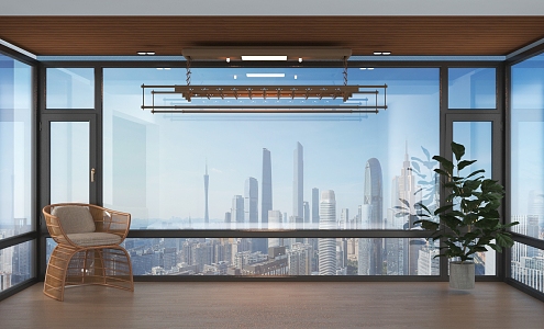 modern floor-to-ceiling windows floor-to-ceiling windows 3d model