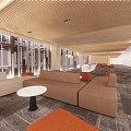 Modern Clothing Store Open Layout With Stylish Apparel Display Racks And Bright Lighting