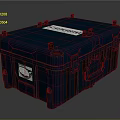 Durable Blue Hard Shell Storage Box For Organizing Household Supplies With Secure Latches