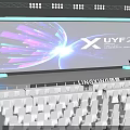 UYF 21 Innovation Summit 2024 Conference Hall With Large Screen And Empty Chairs