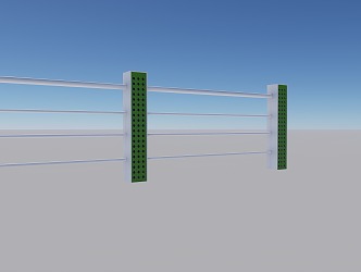 Modern Railing 3d model