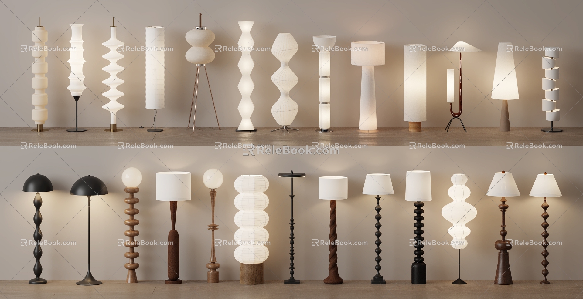 Quiet Wind Floor Lamp 3d model