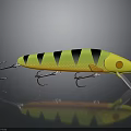Vibrant Green And Yellow Striped Food With Glossy Surface And Long Shape