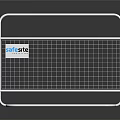 Temporary Metal Safety Fence With Grid Mesh Design And SafeSite Branding