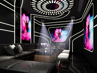 Modern KTV Technology Sense Room 3d model