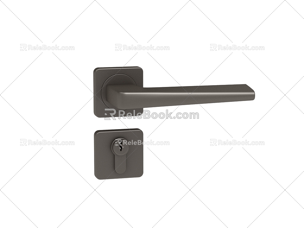 Modern Door Handle 3d model