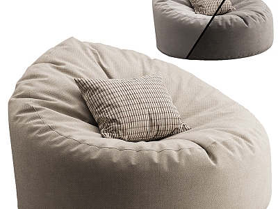 GreatBeanBags Fabric Lazy Sofa model