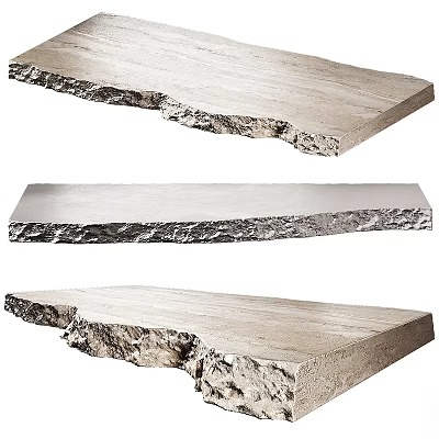 Natural Stone Floor Tiles With Rough Edges And Light Tone Modern Design 3d model