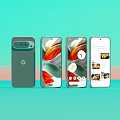 Google Pixel Smartphones Series With Modern Design And Colorful Display Screens