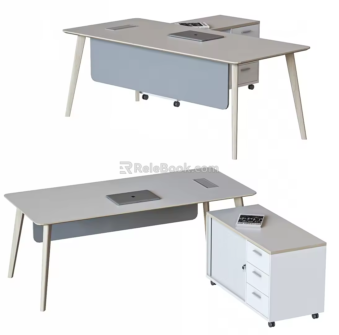 Modern Office Desk Staff Desk Manager Desk Manager Desk Manager Desk Director's Desk Workstation Staff Workstation Leader Desk 3d model