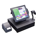 Commercial POS Equipment With Touchscreen Display Barcode Scanner And Receipt Printer 3d model