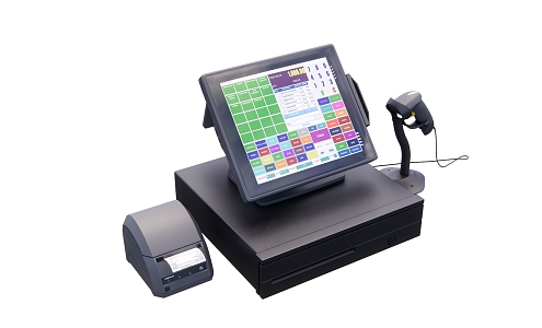 Modern cash register 3d model