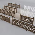 Wooden Railings In Various Styles Featuring Cross Circular And Picket Designs