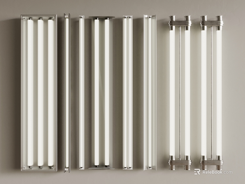 Modern Grid Lamps With Various Designs For Lighting 3d model 