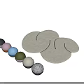 Unique Shaped Rugs In Soft Color Tones For Modern Home Decor