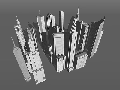 Building with high-quality building 3d model