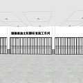 Black Slatted Folding Doors In Standard Solar Film Workshop With Metal Rail Design