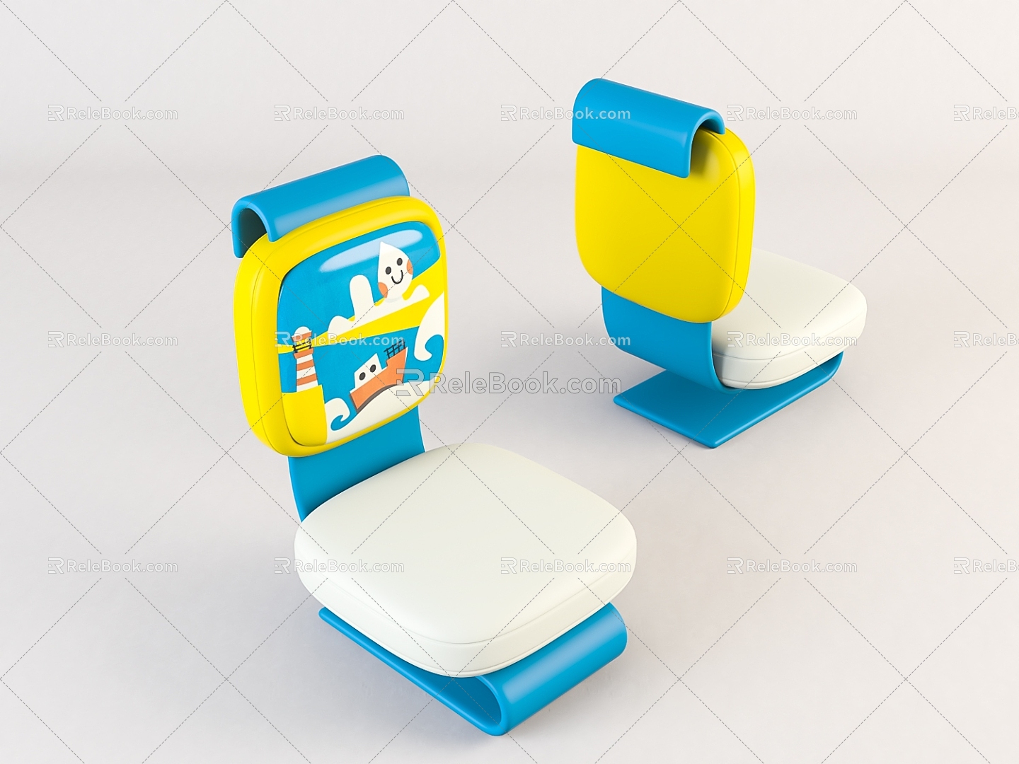 Modern Children's Chair Home Chair model