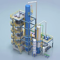Advanced Multi Level Industrial Equipment With Steel Towers Piping And Platforms