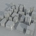 Modern Office Buildings With Various Architectural Designs And Urban High Rise Structures