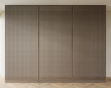 Modern sliding door grille sliding door grille partition 3d model