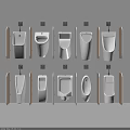 Modern Urinals Collection with Various Wall Mounted Designs and Different Shapes
