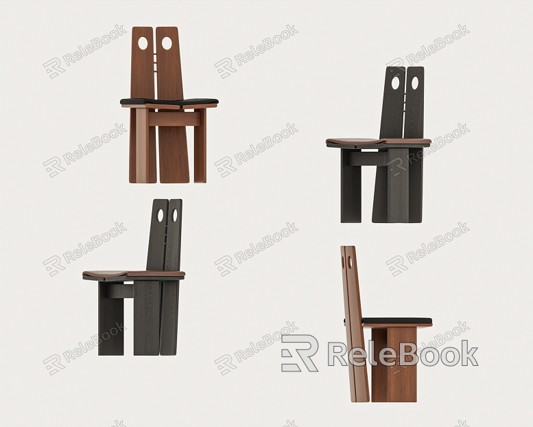 Middle Style Chair Dining Chair model