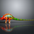 Lizard Anime Lizard Chameleon Cartoon Lizard Reptile Cold Blooded Animal Reptile Class 3d model