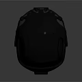 Futuristic Black Helmet With Matte Finish Integrated Visor And Aerodynamic Sci Fi Design