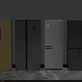 Various Color Refrigerator Freezers With Different Door Styles And Modern Designs