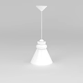 Minimalist White Pendant Light With Conical Shade And Simple Design For Modern Interiors