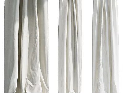 Roman Curtain Fabric 3d model