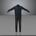 Blue Denim Shirt and Jeans Full Body Display with Open Arms Pose