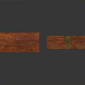 Traditional Red Wooden Chest With Golden Ornaments And Intricate Vintage Design