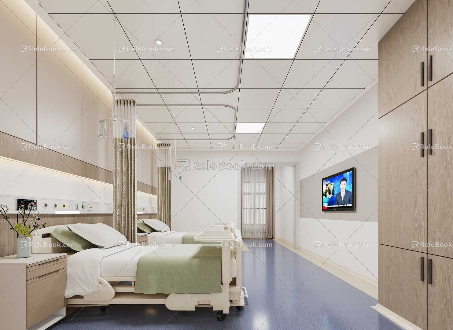 hospital ward 3d model