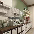 Modern Entryway Cabinet And Sideboard With Storage Drawers And Open Shelves