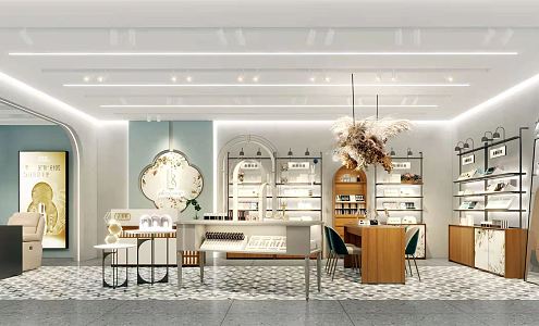 Modern Cosmetics Store Cosmetics Showroom 3d model