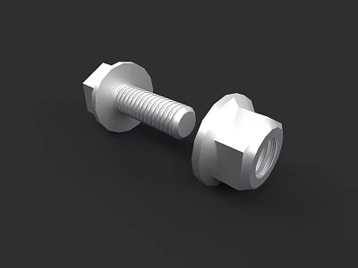 Car Bolts And Nuts For Automotive Repair And Maintenance Components 3d model